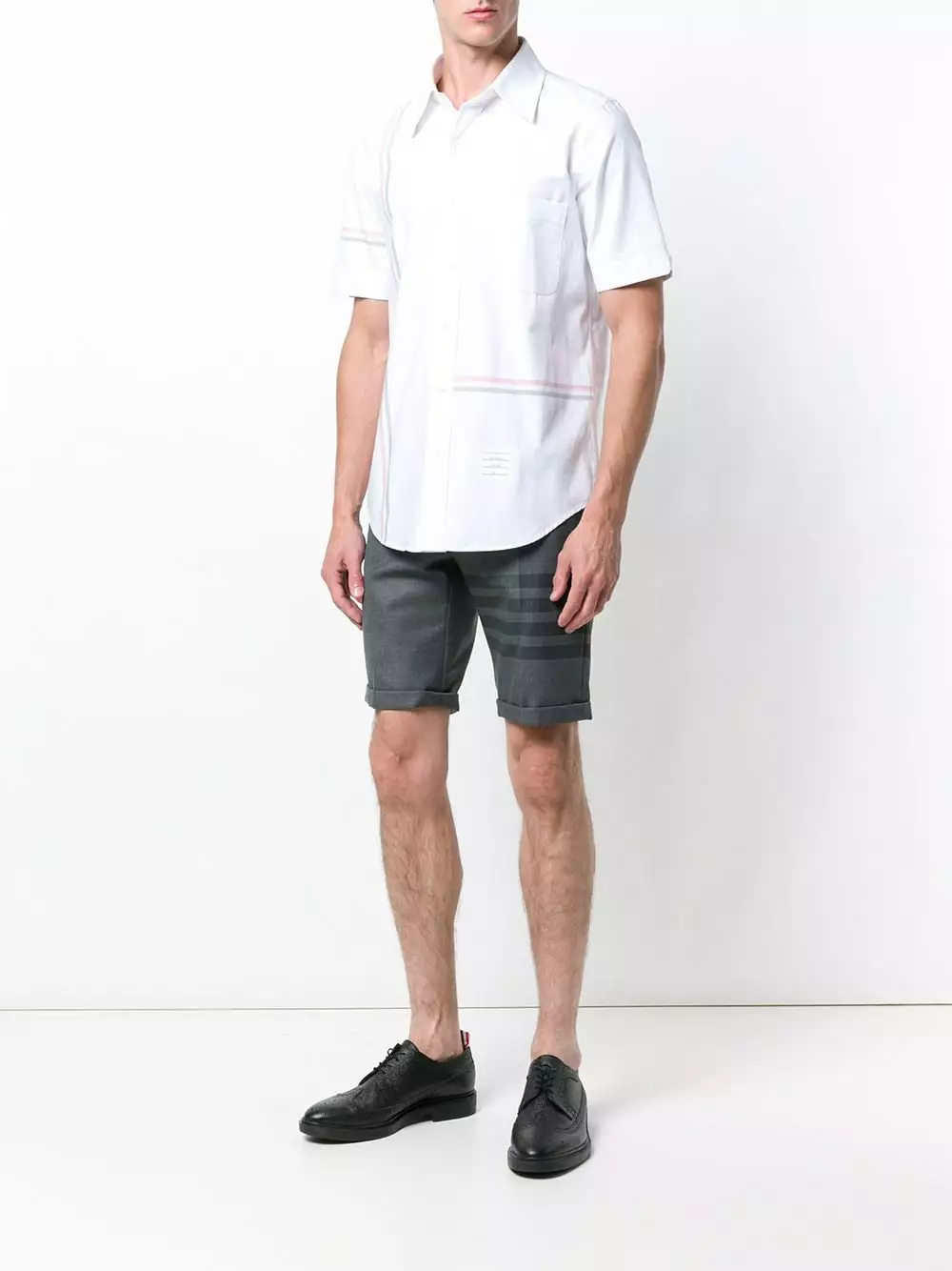 Thom Browne 4 Bar Skinny Fit Short tailored shorts of men 2 Thom Browne 4-Bar Skinny-Fit Short