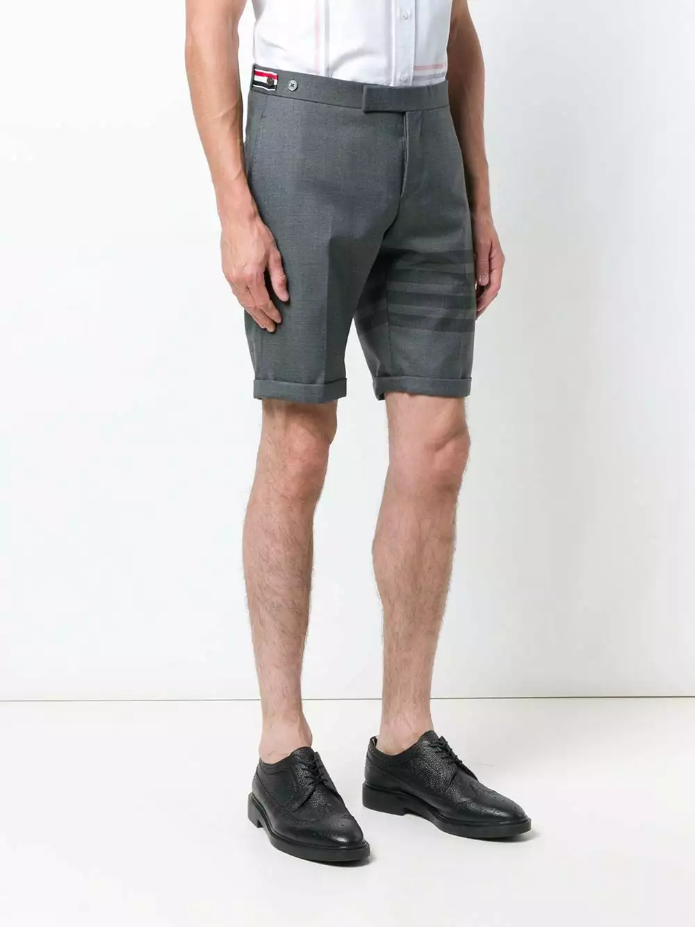 Thom Browne 4 Bar Skinny Fit Short tailored shorts of men 3 Thom Browne 4-Bar Skinny-Fit Short