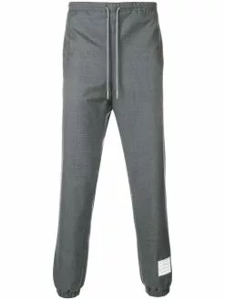 Thom Browne Elastic Hem Wool Track Trouser