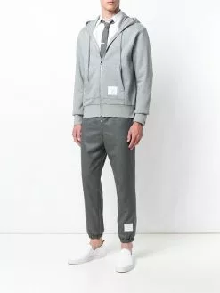 Thom Browne Elastic Hem Wool Track Trouser