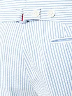 Thom Browne Seersucker Backstrap Short khaki shorts of men 9 Thom Browne Seersucker Backstrap Short