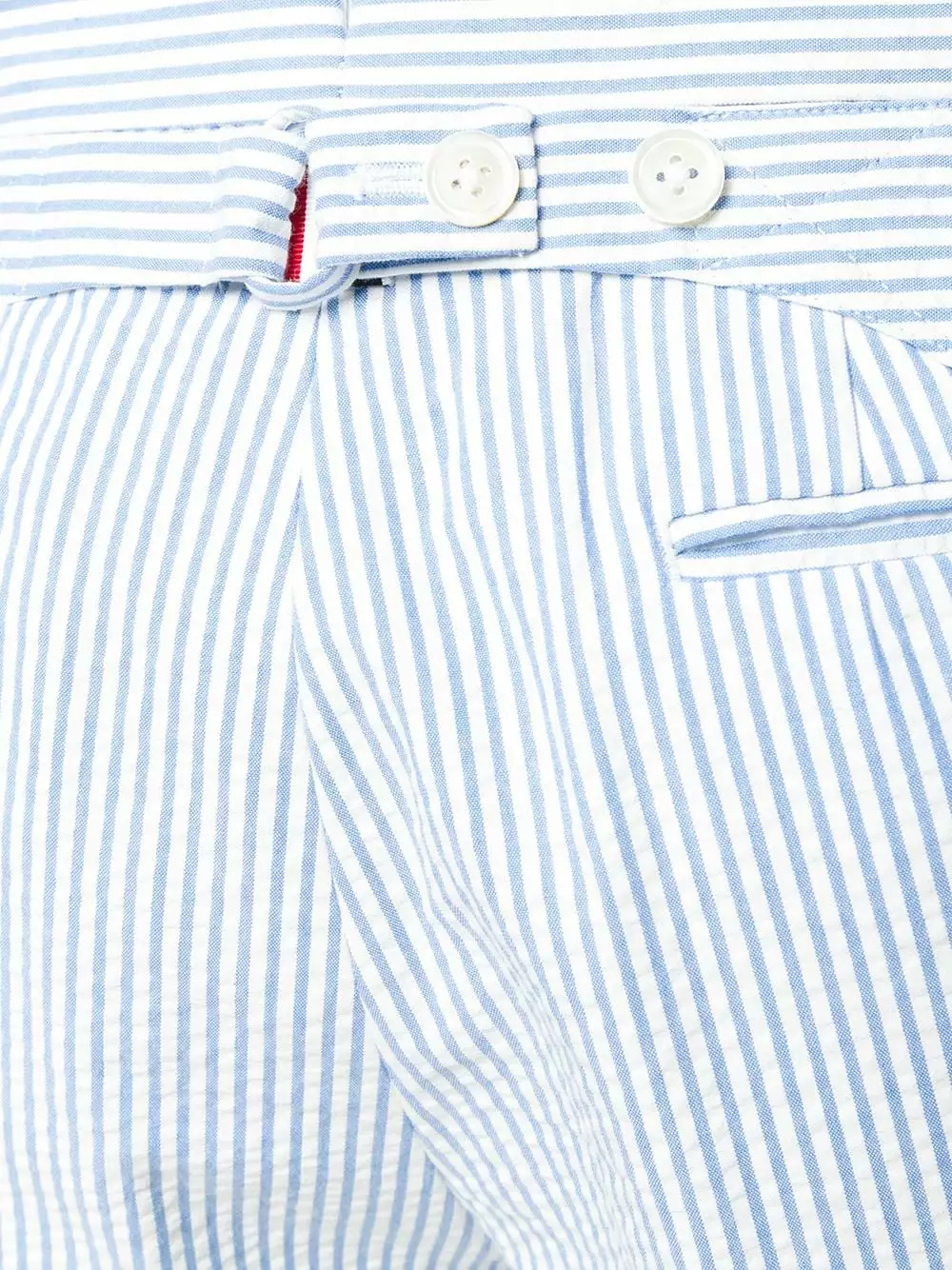 Thom Browne Seersucker Backstrap Short khaki shorts of men 5 Thom Browne Seersucker Backstrap Short