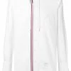 Thom Browne Hooded Zip-Front Oxford Shirt