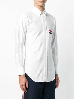 Thom Browne Grosgrain Pocket Trim Oxford Shirt