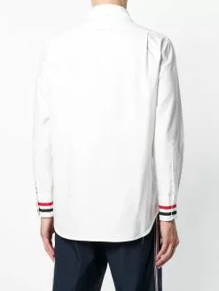Thom Browne Grosgrain Cuff Oxford Shirt