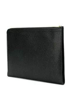 Thom Browne Pebbled document gusset folio clutch bags of men 7 Thom Browne pebbled document gusset folio