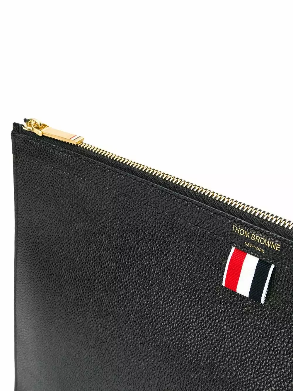 Thom Browne Pebbled document gusset folio clutch bags of men 4 Thom Browne pebbled document gusset folio