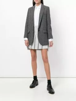 Thom Browne Seersucker Mini Pleated Skirt