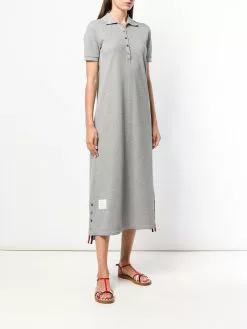 Thom Browne RWB-stripe polo shirt dress