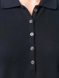 Thom Browne Center-Back Stripe Piqué Polo Dress