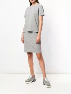 Thom Browne Rwb Stripe Piqué Skirt