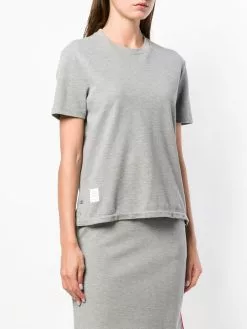 Thom Browne Rwb Stripe Relaxed Piqué Tee