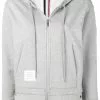Thom Browne Center-Back Stripe Zip-Up Hoodie
