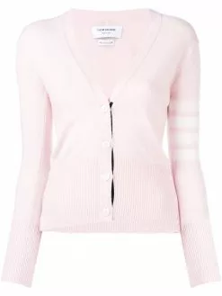 Thom Browne 4-Bar Cashmere Cardigan