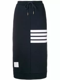 Thom Browne 4-Bar Loopback Sack Skirt