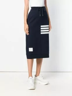 Thom Browne 4-Bar Loopback Sack Skirt