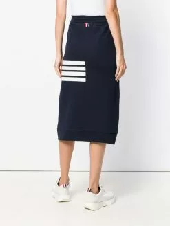 Thom Browne 4-Bar Loopback Sack Skirt