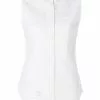 Thom Browne Sleeveless Grosgrain Oxford Shirt