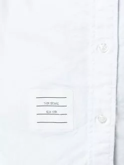 Thom Browne Sleeveless Grosgrain Oxford Shirt