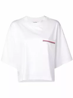 Thom Browne RWB-stripe boxy T-shirt
