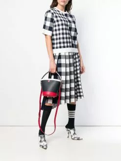 Thom Browne Fun Mix Leather Sand Bucket Bag