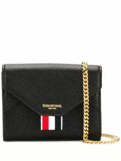 Thom Browne pebbled short envelope wallet