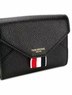 Thom Browne pebbled short envelope wallet
