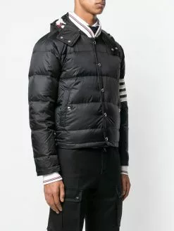 Thom Browne 4-bar Matte Nylon Bomber
