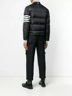 Thom Browne 4-bar Matte Nylon Bomber