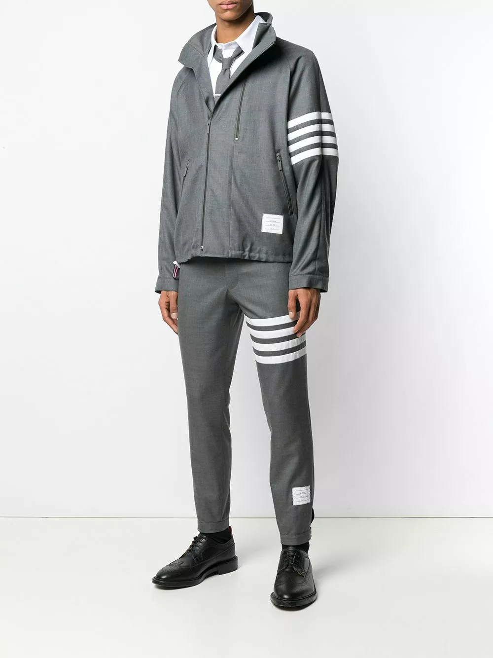 Thom Browne Double zip Raglan Jacket sport jackets & windbreakers of men 2 Thom Browne Double-zip Raglan Jacket