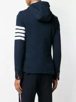 Thom Browne 4-Bar hooded cardigan