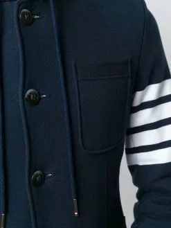 Thom Browne 4-Bar hooded cardigan