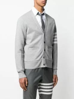 Thom Browne 4-Bar loopback cardigan