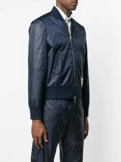 Thom Browne Center-back Stripe Ripstop Bomber