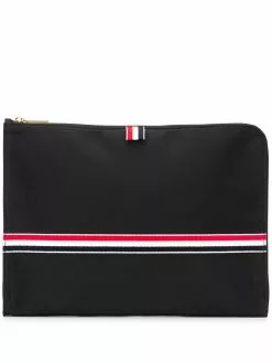 Thom Browne Rwb Webbing Large Gusset Folio