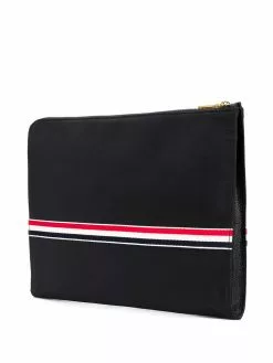 Thom Browne Rwb Webbing Large Gusset Folio clutch bags of men 7 Thom Browne Rwb Webbing Large Gusset Folio
