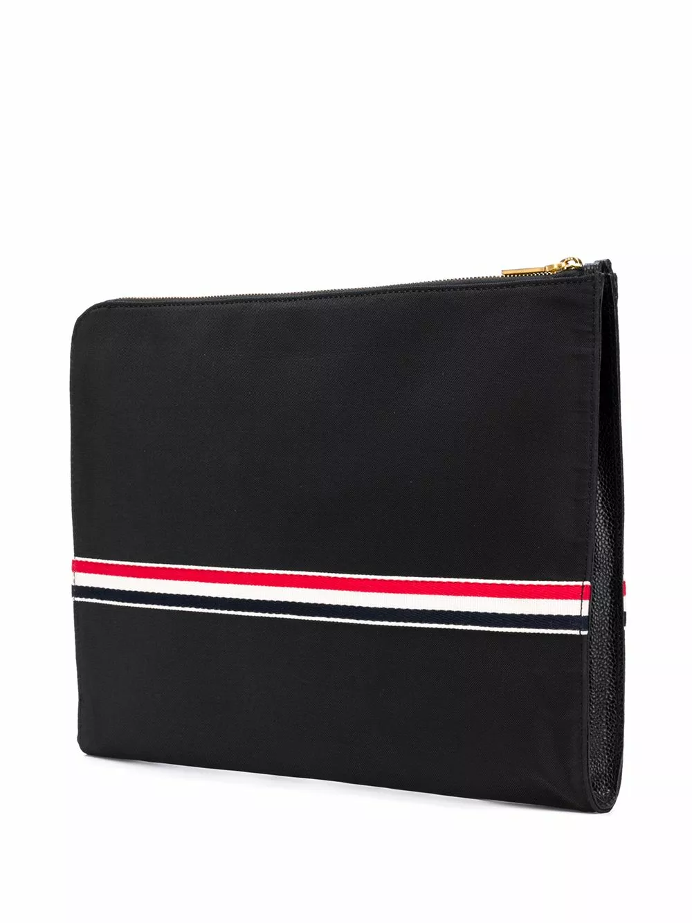 Thom Browne Rwb Webbing Large Gusset Folio clutch bags of men 3 Thom Browne Rwb Webbing Large Gusset Folio