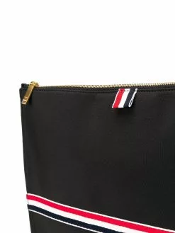 Thom Browne Rwb Webbing Large Gusset Folio clutch bags of men 8 Thom Browne Rwb Webbing Large Gusset Folio