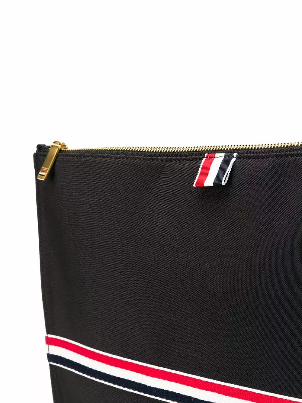 Thom Browne Rwb Webbing Large Gusset Folio clutch bags of men 4 Thom Browne Rwb Webbing Large Gusset Folio