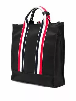 Thom Browne grosgrain stripe tote bag