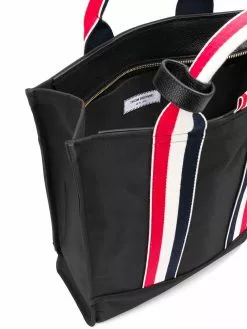 Thom Browne grosgrain stripe tote bag