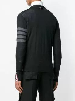 Thom Browne fine merino wool V-neck cardigan