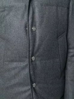 Thom Browne Wool Flannel Bal Collar Overcoat down coats of men 9 Thom Browne Wool Flannel Bal Collar Overcoat