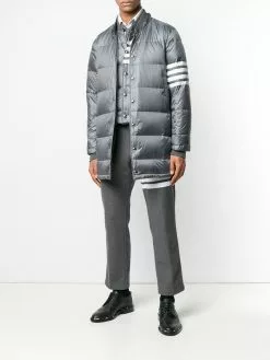 Thom Browne 4-bar Matte Nylon Coat