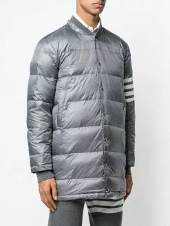 Thom Browne 4-bar Matte Nylon Coat