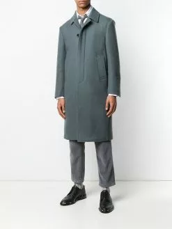 Thom Browne Relaxed Cashmere Bal Collar Overcoat