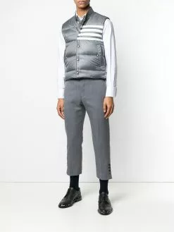 Thom Browne 4-bar Matte Nylon Down Vest
