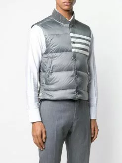 Thom Browne 4-bar Matte Nylon Down Vest