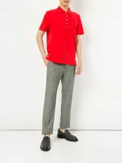 Thom Browne center-back stripe polo shirt