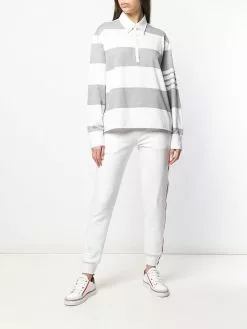 Thom Browne 4-Bar Oversized Rugby Polo